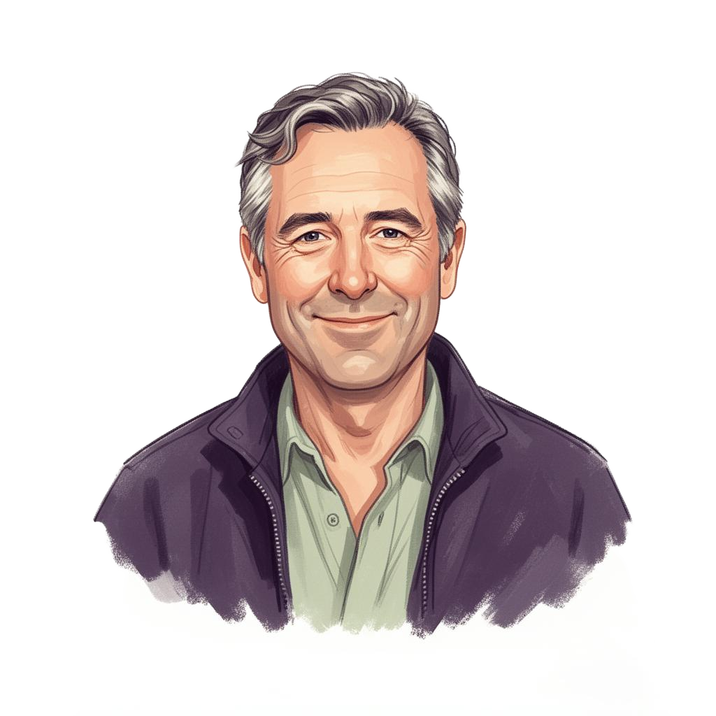 Illustrated portrait of Joe Bloggs